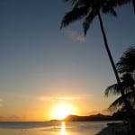 Sonnenuntergang auf Bora Bora