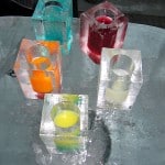 bunte Eiscocktails