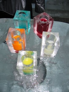 bunte Eiscocktails