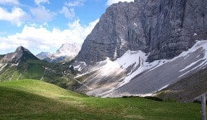 Weg von der Falkenhütte zum Hohljoch