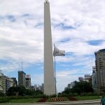 Obelisk an der Avenida 9 de Julio in Buenos Aires