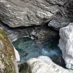 Strudeltopf in der Via Mala Schlucht