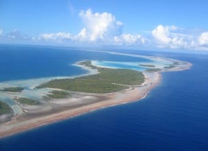 blaue Lagune in Rangiroa