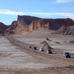 Straße durch das Valle de la luna