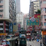 Hongkong City Doppeldecker-Tram