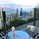 Blick vom Hongkong Victoria Peak Restaurant