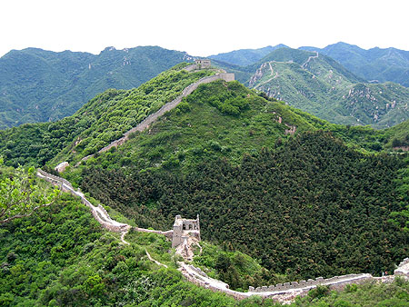 Chinesische Mauer: Teilpanorama