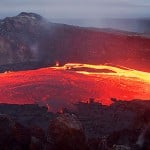 Lavasee im Kilauea Vulkan