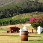 Garten einer Weinkellerei