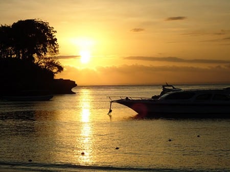 Sonnenuntergang am Mushroom Beach