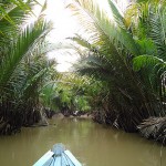 mit dem Sampan durch den Mekong Dschungel