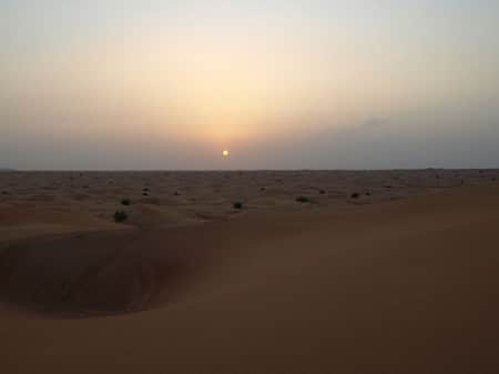 Sonnenuntergang in der Wüste