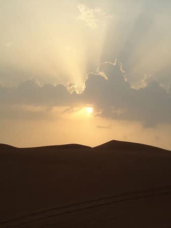 Sonnenuntergang in der Wüste