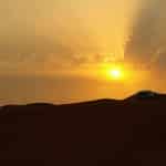 toller Sonnenuntergang in der Wüste