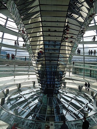 Spiegeltrichter in der Reichstagskuppel