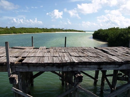 Fischerbrücke in Sian Ka'an