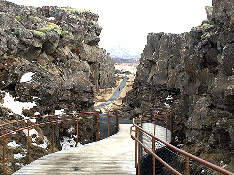 Þingvellir Kontinentalplatten