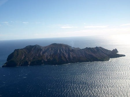 Anflug auf White Island