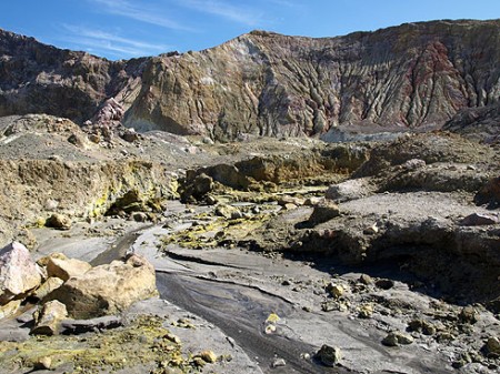 Kraterlandschaft auf White Island