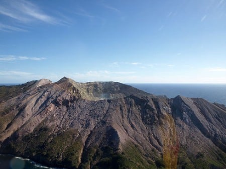 White Island aus der Vogelperspektive