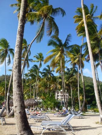 Strand in Marigot Bay